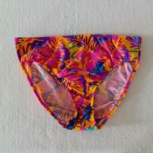 VENUS Lovely Leaves Tropical Floral Print Bikini Bottom, size M